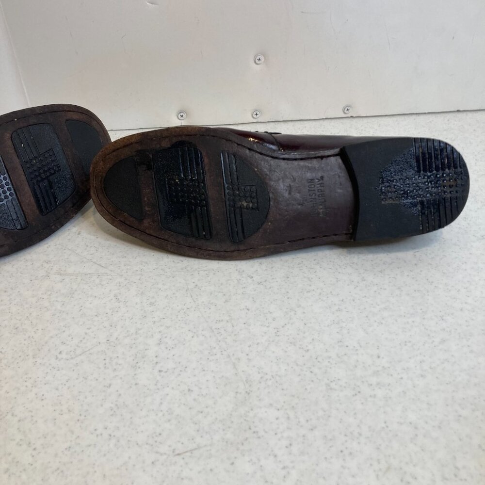 JOHNSTON AND MURPHY LEATHER BURGUNDY LOAFERS SIZE 11.5 - Picture 3 of 6